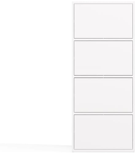 Topeshop ALMA - Dressoir - 4 deuren - Wit - TIP-ON systeem