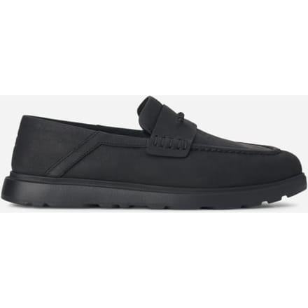 UGG® Shep Penny Loafer in Black, Size 7, Leather/Wool