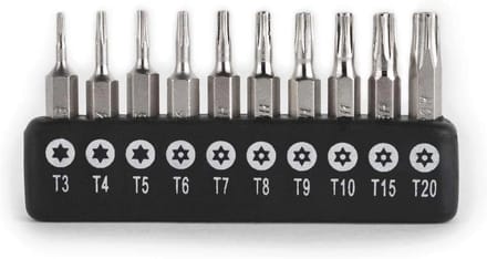 Torx Schroevendraaier Bit Set - 10 Stuks 4mm Precisie Bits voor Elektronische Reparatie