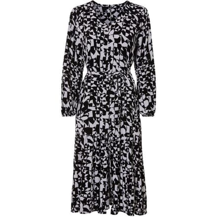 ESMARA Dames jurk in moderne midilengte (Zwart, S (36/38))