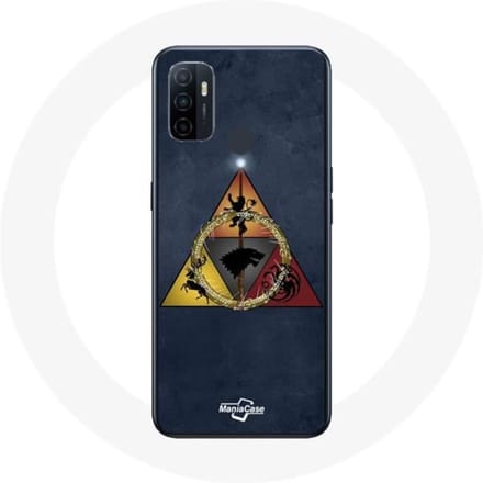 Coque - Game of Thrones - Oppo A53 - Rigide - Logo Baratheon - Mixte - Bleu