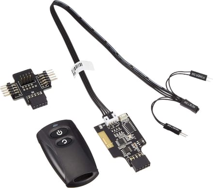 Afstandsbediening PC - Power Reset - Computer Bediening - Draadloze RF - 6 x 3 x 1 cm - Zwart