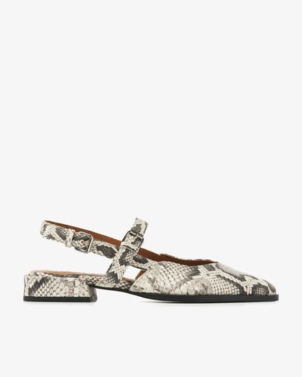 VIA VAI Jazz Valerie Slingbacks dames - Leer - Slangenprint - Maat 37