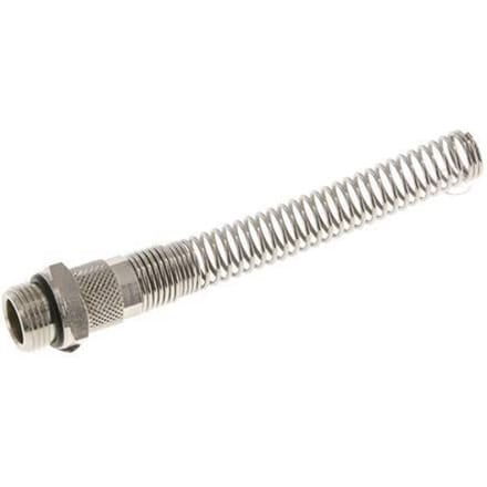 10x8 & G3/8'' Vernikkeld Messing Rechte Opsteekkoppeling Buitendraad Buigbescherming [2 Stuks]