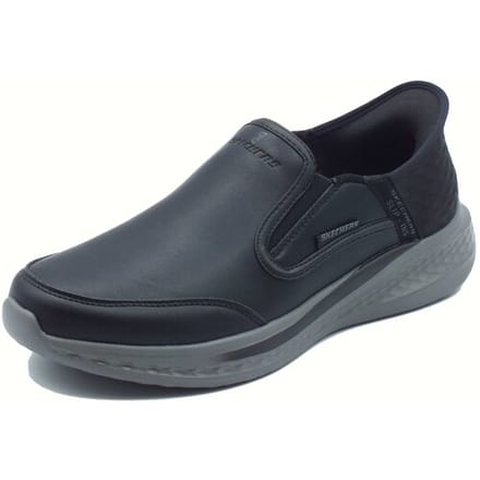 Skechers Slade - Cooper Heren Instappers - Zwart