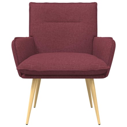 vidaXL - Fauteuil - Wijnrood - Stof