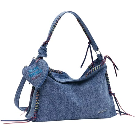 Desigual schoudertas Torio Denim Shoulder Bag Denim Raw Lichtblauw