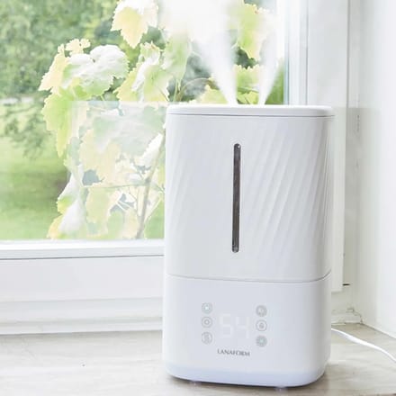 Lanaform - Napo - Luchtbevochtiger - Hygrometer - Aroma Diffuser - Lauwwarme En Koude Stoom - 4.5 L - 25 M2 - Humidifier