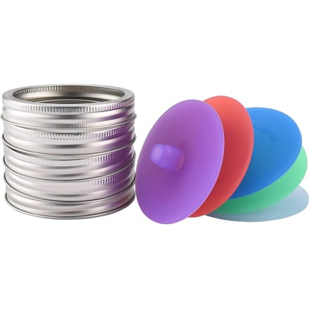 Couvercle de Fermentation pour Pot Mason Couvercle de Fermentation Scellé au Silicone pour Calibre 86mm Type 1