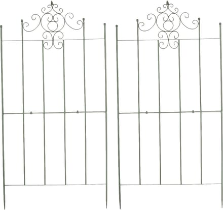 CLP Paula Set van 2 Trellis - Plantenklimrek - antiek/groen