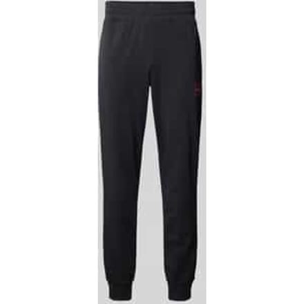 Slim fit sweatpants met labelpatch, model 'Laze'