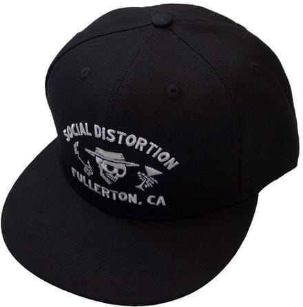 Social Distortion - Fullerton Skelly Snapback Pet - Zwart