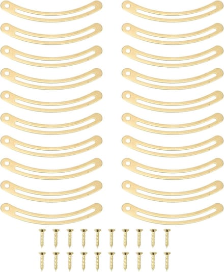 Dailygoody - Box Deck Support Hinge - Retro - Recurved Lid Stay Hinges - Screw Curved Support Bar - Hardware - Cabinets Jewelry Boxes - Hinges - Gesch