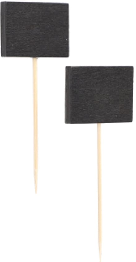 100 Fingerfood prikkers 8,5 cm Blackboard
