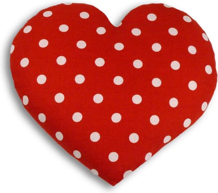 Leschi Warmtekussen Hart Polkadot