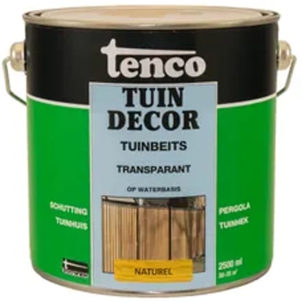 Tenco tuindecor beits transparant naturel - 2,5 liter