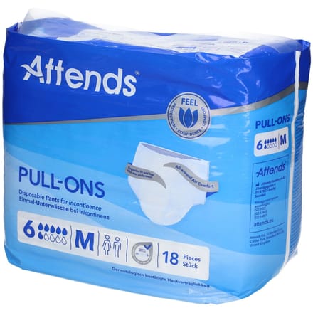 ATTENDS Pull-Ons 6 Medium - 1 pak van 18 stuks