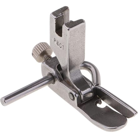 Quilter réglable à charnière droite et pied de guidage P801 pour machines industrielles gray