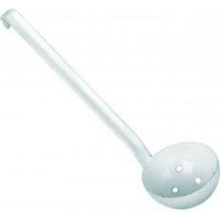 Olijflepel - Merk onbekend - Emaille - Diameter 8 cm - Vaatwasserbestendig