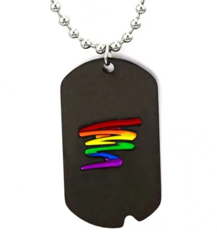 Regenboog Tag Ketting - Stainless Steel - 50 cm - EmmyRovi