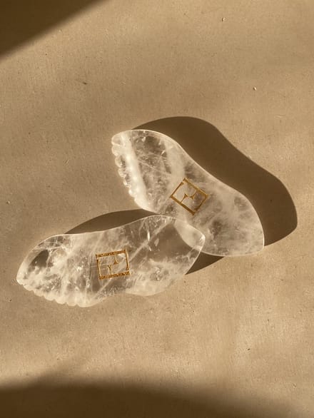 Gua Sha Steen Bergkristal – Gezichtsmassage Tool – Lifting & Ontspanning