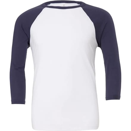 T-shirt met 3/4 mouwen Bella + Canvas Baseball