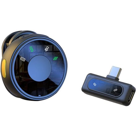 Draadloze reversmicrofoon Dubbele microfoon Clip-on microfoons Plug and Play Ruisonderdrukking Geen vertraging 1 Receiver with 1 Microphone