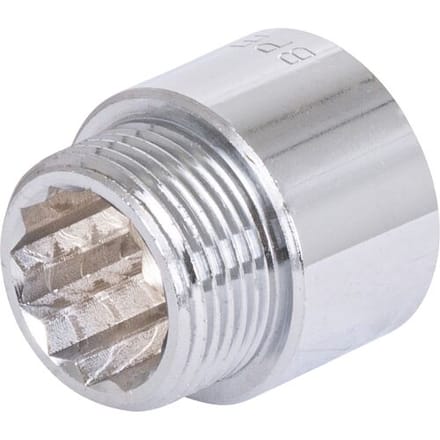 BPE kraanverlengstuk chroom gepolijst 3/4"x20mm