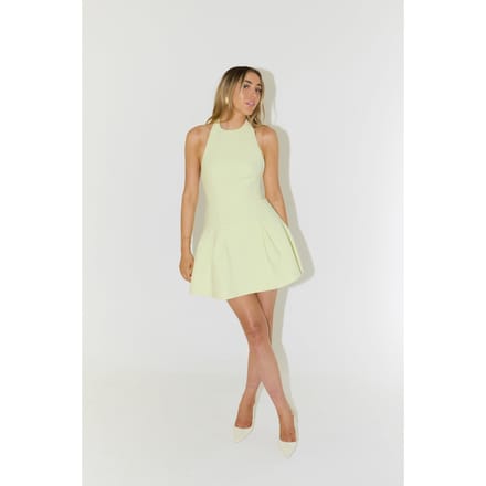 Odd Muse Dropped Hem Mini Dress Lime Cream Taglia: XL | Abiti Mini Outlet | Donna | Verde