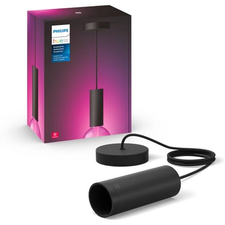 Philips Hue hanglamp, E27 fitting, 1-lamp, zwart