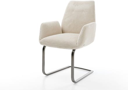 Sledestoel Zoa-Flex sledemodel vlak grafiet koord beige pocketveer kern