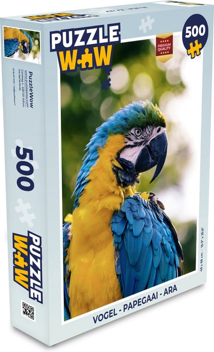 Puzzel Vogel - Papegaai - Ara - Legpuzzel - Puzzel 500 stukjes
