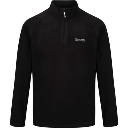 Regatta - Geweldig voor Buiten Heren Thompson Half Zip Fleece Sweater (Zwart)