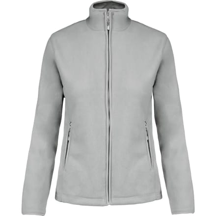 Kariban Microfleece met rits dames K907 - Snow Grey - 4XL