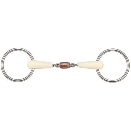 2-rings paardenbit met verwijderbare dubbele afdichtingsring + koperen roller Soyo Happy mouth