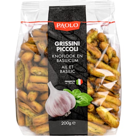 Grissini piccoli Knoflook en Basilicum