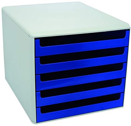 Ladenbox 5 Laden Blauw - Ideaal voor A4 tot C4 Documenten