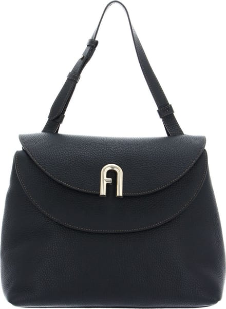 FURLA Leren Handtas Avondtas Primula Top Handle Nero Zwart