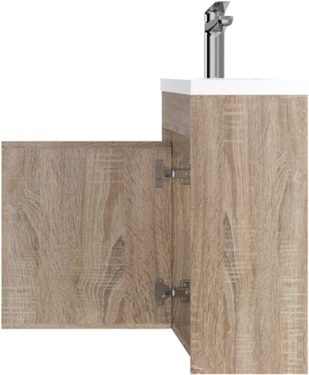 LINEA UNO - Elin 40 - Licht eiken - Toiletmeubel - - 301753