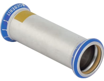 Geberit Mapress roestvrij staal schuifmof (gas), DN 32, 34112