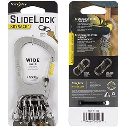 NITE Ize NI-KCK-11-R3 NI-KCK-11-R3 Sleutelhouder Zilver 1 stuk(s)