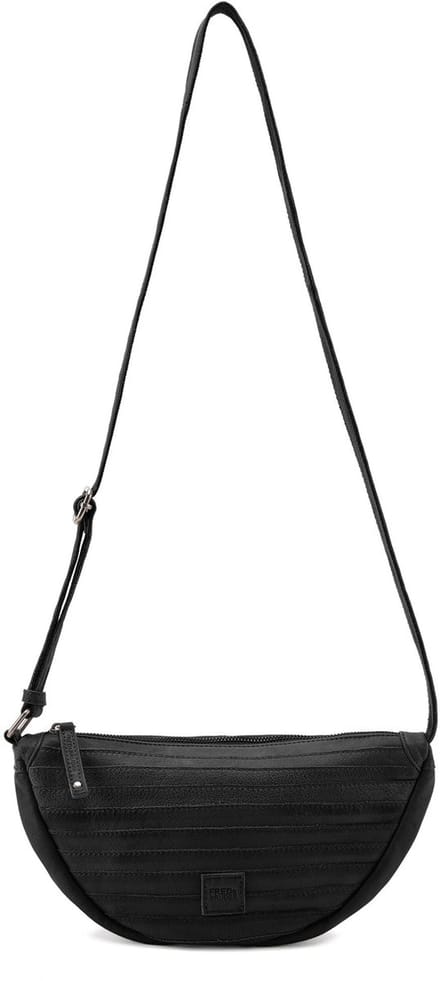 FREDsBRUDER Leren Schoudertas Layer Halfmoon Bag Caramel Lichtbruin