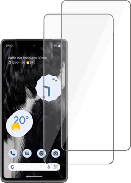 2x Geschikt voor Google Pixel 7a Screenprotector - Beschermglas - GuardCover