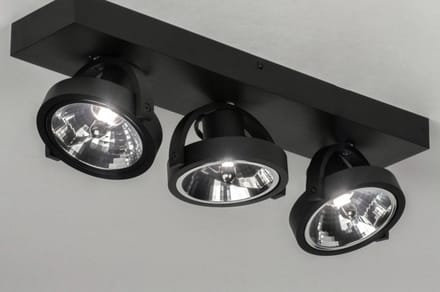 Lumidora Opbouwspot 73580 - SUNNY - 3 Lichts - G9 - Zwart - Aluminium