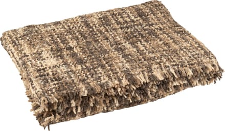 J-Line plaid Tweed - katoen - bruin/beige - 180 x 130 cm