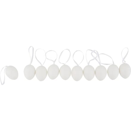 VBS Decoratief Ei "Wit", 4 cm, 10 stuks