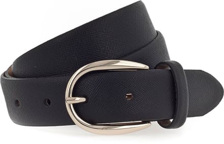 Vanzetti Leren Riem 30mm Leather Belt W110 Black Zwart