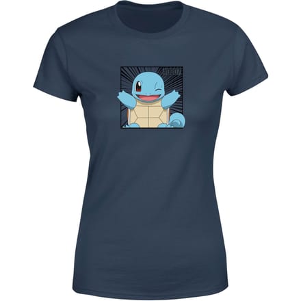 Pokémon Pokédex Squirtle #0007 Women's T-Shirt - Navy - M