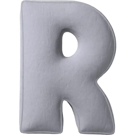 Kussen letter r Yellow Tipi Posh Velvet