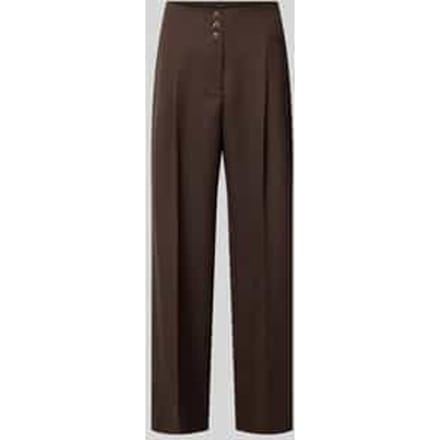 Wide leg broek met persplooien model 'RAVNA'